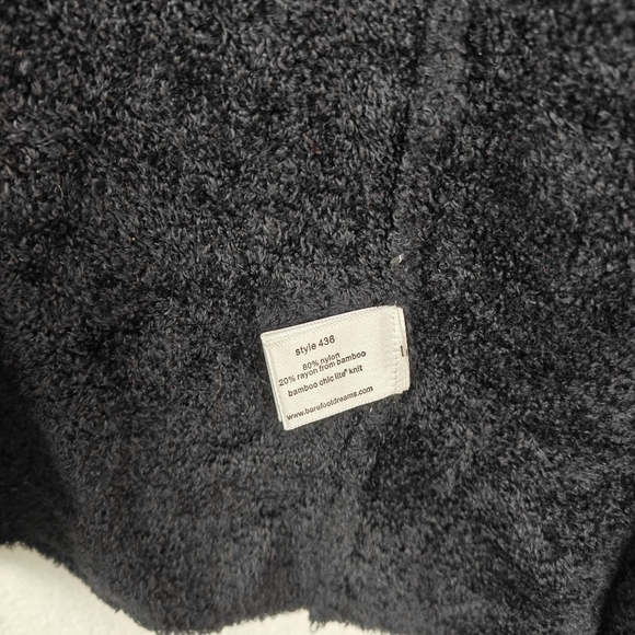 Barefoot Dreams CozyChic Lite Island Wrap In Black Size S/M - Picture 13 of 16